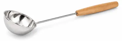 Produktbild von HAF Saunakelle 44 cm aus Edelstahl Silber | Saunalöffel für Saunaaufguss | Aufgusskelle als Sauna Zubehör zum Schöpfen & Verteilen von Aufguss