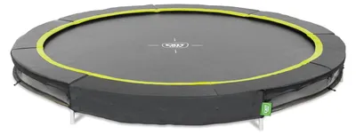 Immagine prodotto di EXIT Silhouette Trampolino sportivo ø305 cm, trampolino da terra, rotondo, per bambini, nero