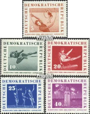 Produktbild von Briefmarken DDR 1959 Mi 707-711 (kompl.Ausg.) FDC Deutsches Turn- und Sportfest