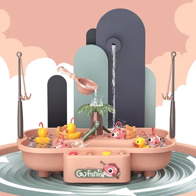 Produktbild von 360Home Angelspielzeug Angel Teich Kinder Musik und Lichtfunktion  Rosa 【889-194】