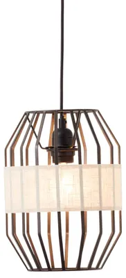 Immagine prodotto di Lampadario Brilliant Slope E27 40 W nero/naturale