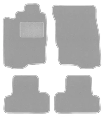 Productafbeelding van Velours automatten voor Mitsubishi Eclipse IV vanaf 2006 (coupé) – 4-delig, grijs, op maat – Wielganizator OSLO
