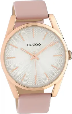 Produktbild von Oozoo Leder Damen Uhr Analog Quarzuhr Armband pink Timepieces D2UOC10221