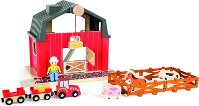 Produktbild von Small Foot World 10902 Bauernhof mit Zubehör, 19-teilig (1 Set)