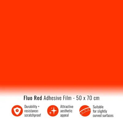 Immagine prodotto di Pellicola per auto rosso fluo 50 x 70 cm