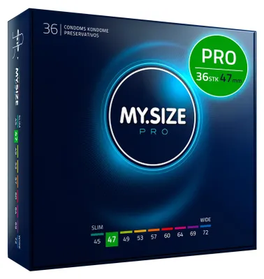 Obrázok produktu pre Kondómy MY.SIZE Pro 47 mm - 36 kusov