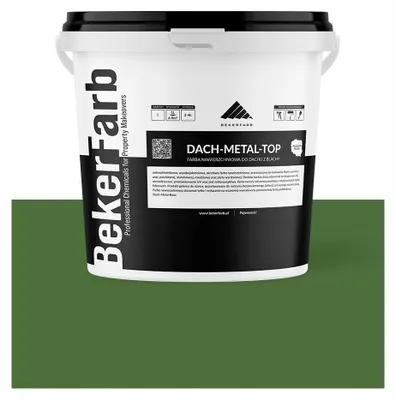 Produktbild von Dachfarbe für Blechdächer, Dachbleche und Zink, Bekerfarb Grün, 5 Liter