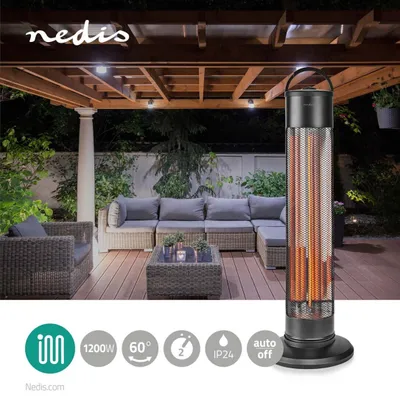 Produktbild von Nedis HEIZSTRAHLER TERASSE 1200W (HTPA20EBK SW)