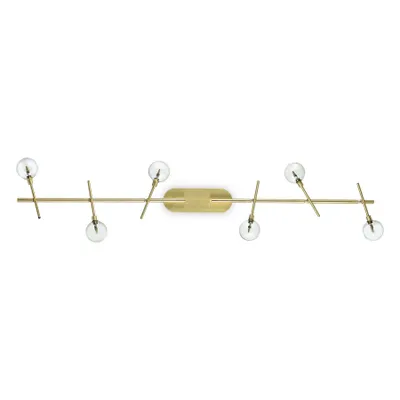 Produktbild von Moderne Deckenleuchte Maracas Metall Messing 6 Lichter 2W 3000K Warmes Licht