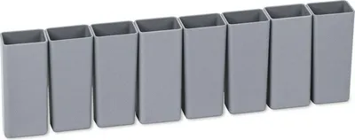 Produktbild von Ausgleichsset für NextGen Euroboxen (HxBxT 12x40x60cm) bestehend aus 8x Einsatzkästen 0403-100