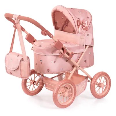 Produktbild von Bayer Design 13026AB Puppenwagen Trendy, mit Tasche, höhenverstellbarer Griff, große Räder, integrierter Korb, faltbar