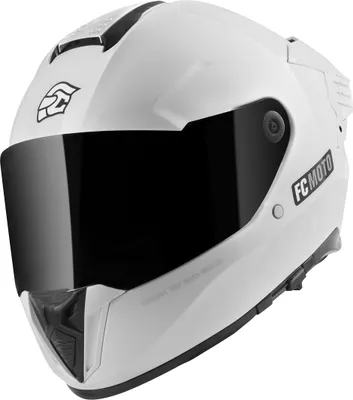 Produktbild von FC-Moto Hawk EVO Solid Helm, weiß metallic, S