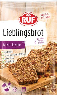 Produktbild von RUF Lieblingsbrot Müsli Rosine Backmischung