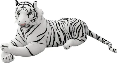 Produktbild von Plüschtiger, weich, bequem, Stofftier, gelb, großer Tiger, Dekokissen, Spielzeug, Heimdekoration