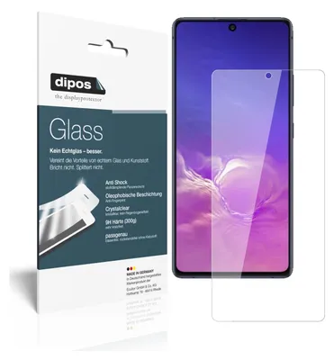 Obrázek produktu pro 2x ochranná fólie pro Samsung Galaxy S10 Lite - anti-shock 9H fólie dipos Glass plastové sklo