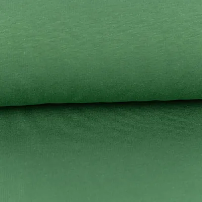 Produktbild von Sweatstoff Meterware kuschelweich uni grün 1,50m