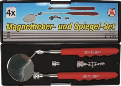 Obrázok produktu pre BGS technic Magnetic Pick-Up Tool / Inspection Mirror Set, 400 g