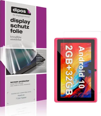 Produktbild von 2x Schutzfolie für Haehne 7 Zoll Tablet klar Displayschutzfolie Folie Display Schutz dipos