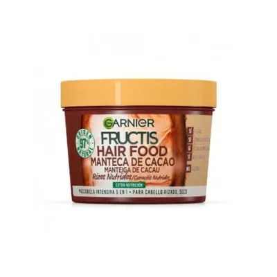 Produktbild von Garnier Fructis Hair Food Kakaobutter-Maske, gepflegte Locken, 390 ml, von L'oreal, 390 ml
