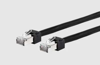 Produktbild von METZ CONNECT Patchkabel Cat.6 Ultraflex500 VoIP AWG 26 10,0 m schwarz
