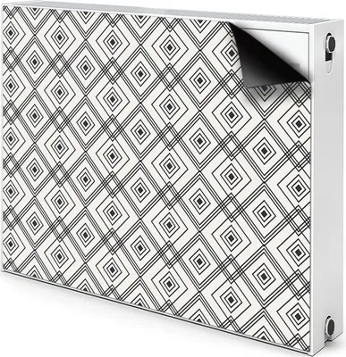 Produktbild von Magnet Radiator Magnet Mat Heizkörper Heizung Verkleidung Abdeckung 90x60 cm  - Geometrische, Illusion