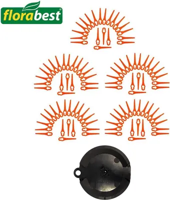 Produktbild von 100x Kunststoffmesser mit Schneidscheibe für Florabest FRTA 20 A1 IAN 282232