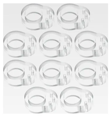 Produktbild von Türklinkenpuffer 10er Set, Schutz für Fenster- und Türklinken, Türstopper für Wandschutz, Transparent