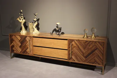 Produktbild von Braun TV Ständer RTV Sideboard Wohnzimmermöbel Modern Luxus Neu