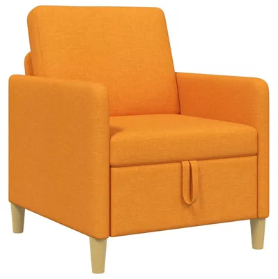 Image de Canapé vidaXL avec rangement, jaune foncé, 72 x 78 x 87 cm, polyester