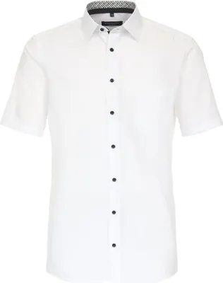 Produktbild von CASAMODA Herren Businesshemd Kurzarm Kent Comfort-Fit Weiß 43