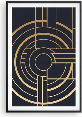 Produktbild von Gerahmtes Poster - Schwarzer Rahmen - Abstraktion Stück Modern - 61x91,5 cm - Wand Bild - Wanddeko - Wandbilder - Kunstposter - Wandposter - Bilderrahmen - Bilder - Kunstdruck - P2BPA61x91-4640