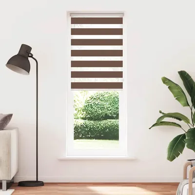 Image de vidaXL Store double brun 85 x 230 cm Largeur du tissu 80,9 cm Polyester
