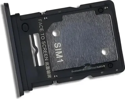Produktbild von Xiaomi Redmi Note 14 4G (24117RN76G) – Hybrid SIM-Kartenhalter + microSD Tray – Original – Schwarz