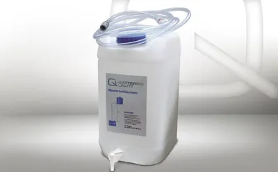 Produktbild von Fallwasserbehälter 30l mit Auslaufhahn, Fließanzeiger mit Filter, Schlauch (4m) und Kupplung - unbefüllt -