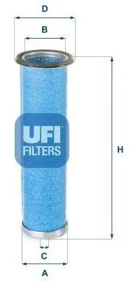 Produktbild von Luftfilter UFI 27.D27.00 Filtereinsatz