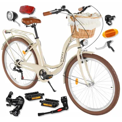 Produktbild von Damenfahrrad Davi Emma 26", 7 Gänge, 155-180 cm, Kaffeebraun