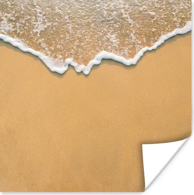 Produktbild von MuchoWow® Poster Strand - Sommer - Meer 50x50 cm - Wohnzimmerdekoration
