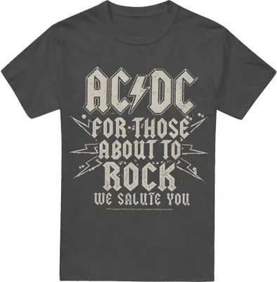 Immagine prodotto di AC/DC - Maglietta "Salute" per uomo/donna Unisex TV17440 (L) (Charcoal)
