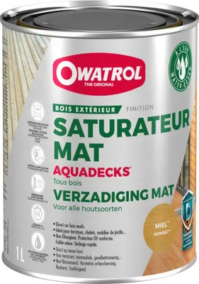 Produktbild von Owatrol Aquadecks Imprägnierung 1 Liter Honig - Owatrol
