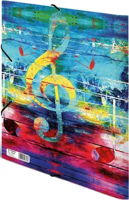 Produktbild von Sammelmappe A3 PP Music Packung mit 3 Stück