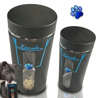 Obrázek produktu pro Zoomie Skleněná nádoba na krmivo 1.5L Matná černá