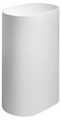 Productafbeelding van Sapho TREVA vrijstaand wastafel, inclusief afvoerplug, 56,5x85 cm, marmerlook, mat wit