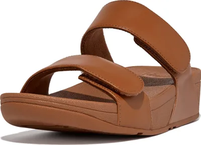 Produktbild von FITFLOP FitFlop Lulu Adjustable Leather Slides BRAUN 38