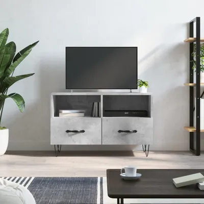 Produktbild von The Living Store TV-Schrank Betongrau 80x36x50 cm Holzwerkstoff