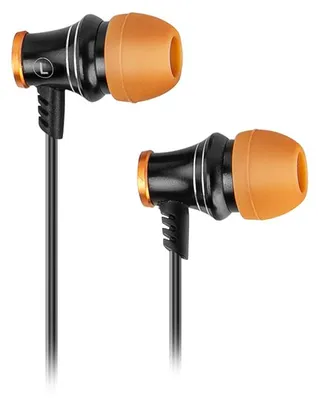 Produktbild von Krom Kinear, Kabelgebunden, 20 - 20000 Hz, Gaming, Kopfhörer, Schwarz, Orange