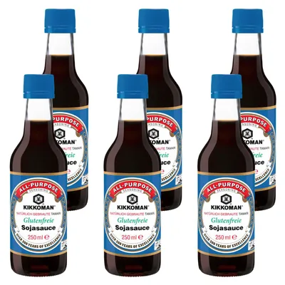 Produktbild von Kikkoman Soja-Sauce weniger Salz - 6x 250ml