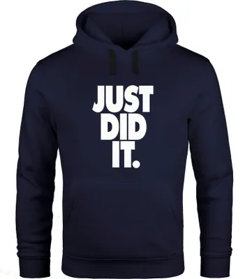 Produktbild von Hoodie Herren Just did it Spruch Kapuzen-Pullover Moonworks® schwarz XL