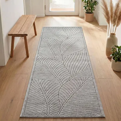 Immagine prodotto di Carpetsale24 Tappeto da Esterno Design Boho Moderno Effetto 3D Resistente ai Raggi UV Ideale per Terrazza Soggiorno Cucina, Dimensioni: 80x250 cm
