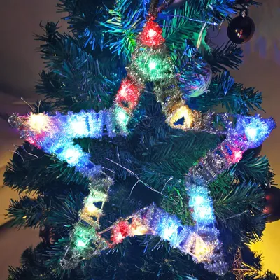 LED-Sternenlichter, 30 cm, batteriebetrieben, Weihnachtsdekoration