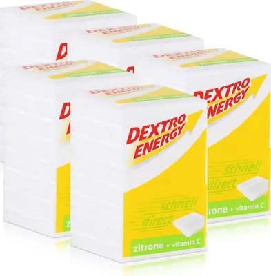 Produktbild von Dextro Energy Traubenzucker Zitrone 46g (5er Pack)